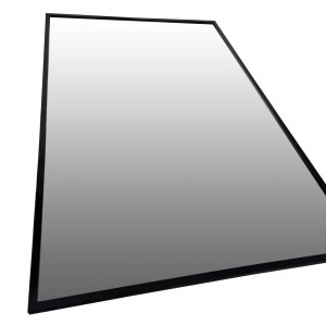 Зеркало прямоугольной формы в черной раме под металл лофт